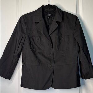 Talbots Black Women's Button-Front Blazer